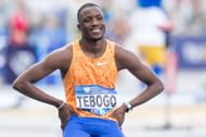 Tebogo looking on and smiling at the Wanda Diamond League meeting in Chorzow - (Source: Getty)